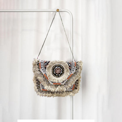 Women Ethnic Embellished Handmade Designer Boho Bag (Sun Kissed Dream)